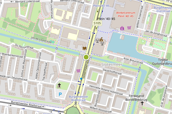 Ambulance-melding op Slotermeerlaan, Amsterdam op 28 juni, kaart-overzicht