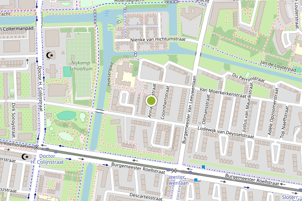 Ambulance-melding op Anna Bijnsstraat, Amsterdam op 28 juni, kaart-overzicht