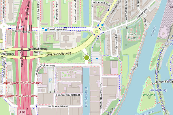 Ambulance-melding op Anthony Fokkerweg, Amsterdam op 28 juni, kaart-overzicht