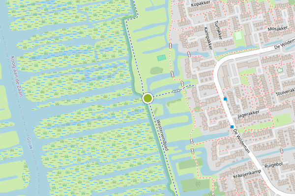 Ambulance-melding op Westerwindpad, Koog aan de Zaan op 28 juni, kaart-overzicht