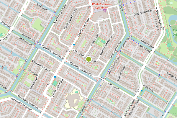 Ambulance-melding op Mandenmakerstraat, Purmerend op 27 juni, kaart-overzicht