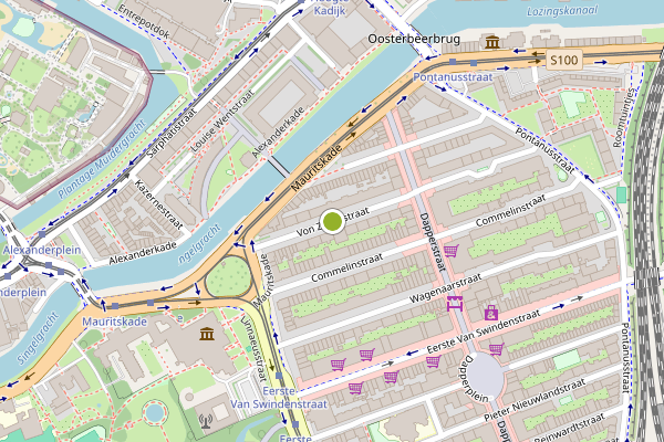 Ambulance-melding op Von Zesenstraat, Amsterdam op 28 juni, kaart-overzicht
