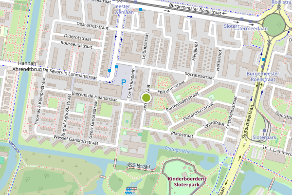 Ambulance-melding op Senecastraat, Amsterdam op 28 juni, kaart-overzicht
