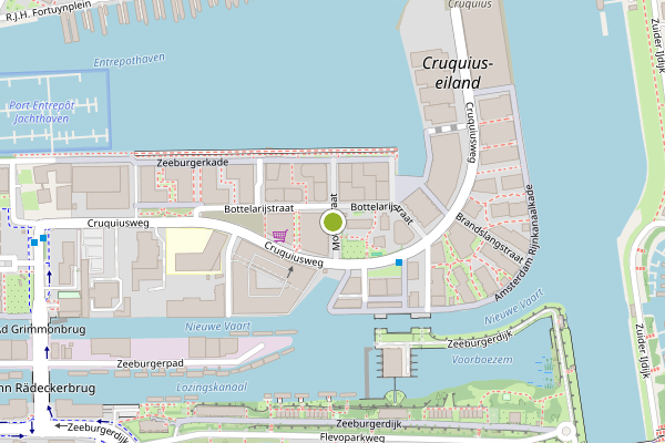 Ambulance-melding op Mortelstraat, Amsterdam op 28 juni, kaart-overzicht
