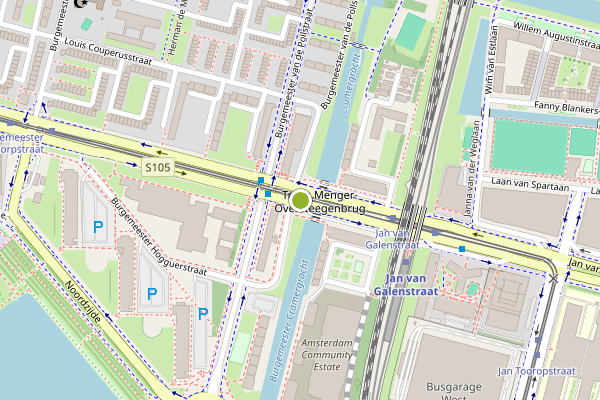Ambulance-melding op Burgemeester Roellstraat, Amsterdam op 28 juni, kaart-overzicht