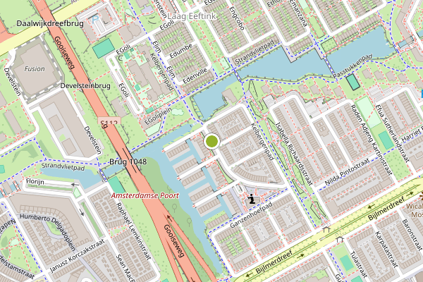 Ambulance-melding op Clara Zetkinstraat, Amsterdam op 28 juni, kaart-overzicht