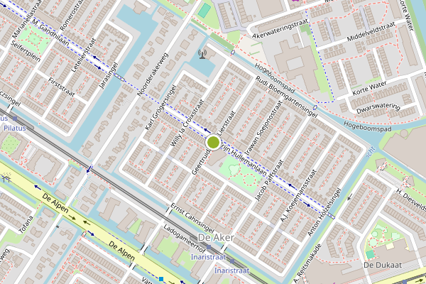 Ambulance-melding op Geertruida van Lierstraat, Amsterdam op 28 juni, kaart-overzicht