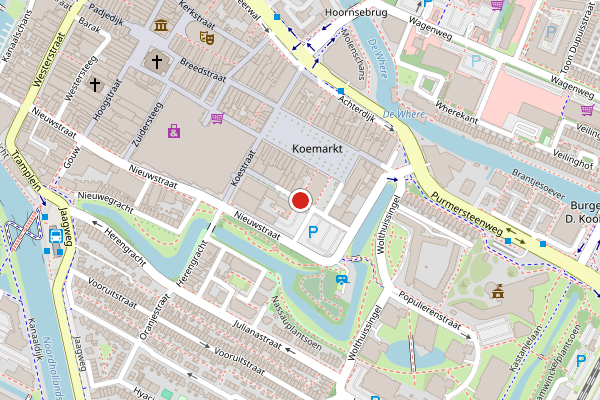 Brandweer-melding op Plantsoenstraat, Purmerend op 28 juni, kaart-overzicht