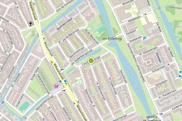 Ambulance-melding op Coniferenstraat, Zaandam op 6 mei, kaart-overzicht