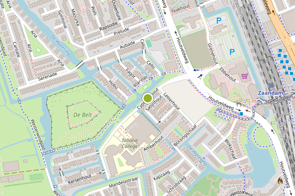 Ambulance-melding op Cypressehout, Zaandam op 6 mei, kaart-overzicht