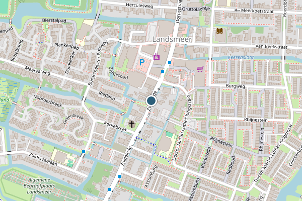 Ambulance + Politie samen ter plaatse op Zuideinde, Landsmeer op 29 juni, kaart-overzicht nieuws-bericht