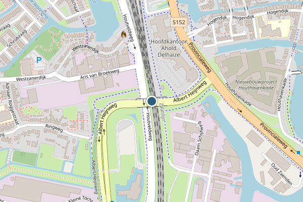 Politie-melding op Albert Heijnweg, Zaandam op 28 juni, kaart-overzicht