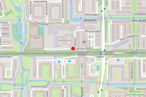 Brandweer-melding op Wisseloord, Amsterdam op 6 mei, kaart-overzicht