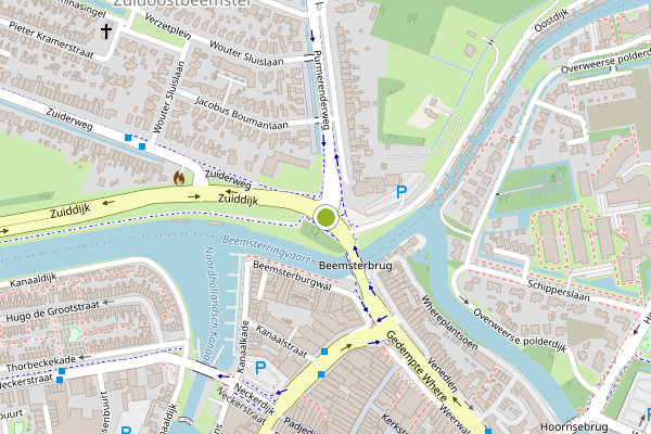 Ambulance-melding op Purmerenderweg, Zuidoostbeemster op 29 juni, kaart-overzicht