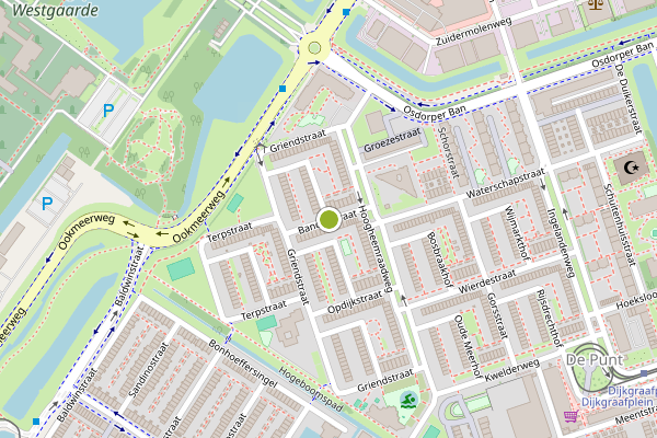 Ambulance-melding op Bandijkstraat, Amsterdam op 29 juni, kaart-overzicht