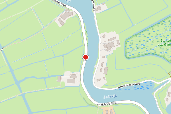 Brandweer-melding op Rondehoep Oost, Ouderkerk aan de Amstel op 29 juni, kaart-overzicht