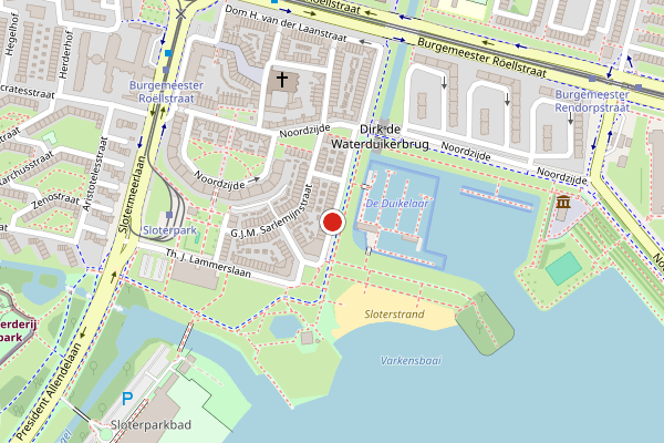 Brandweer-melding op H.M. Kraaijvangerstraat, Amsterdam op 29 juni, kaart-overzicht