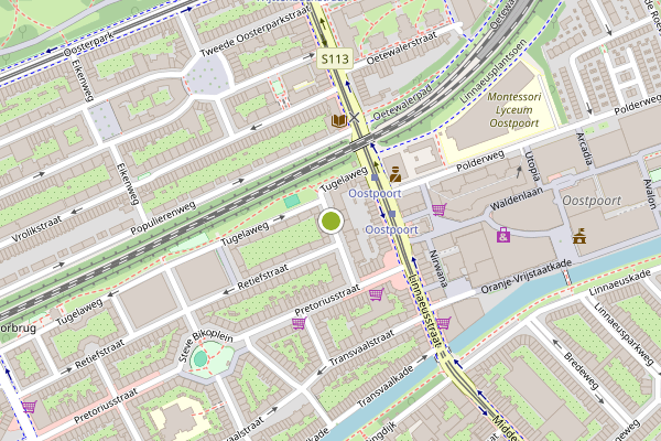 Ambulance-melding op Cilliersstraat, Amsterdam op 29 juni, kaart-overzicht