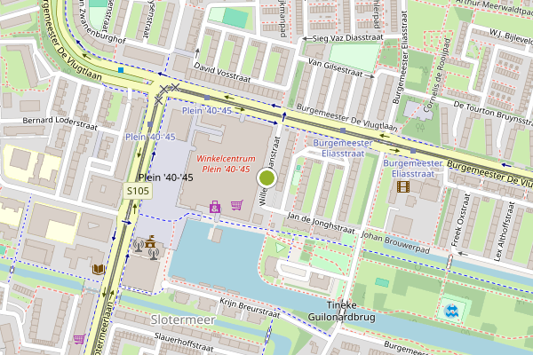 Ambulance-melding op Willem Kraanstraat, Amsterdam op 30 juni, kaart-overzicht