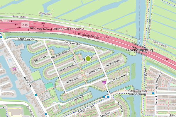 Ambulance-melding op Roemer, Amsterdam op 30 juni, kaart-overzicht