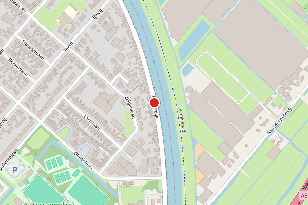 Brandweer-melding op Lijnderdijk, Zwanenburg op 30 juni, kaart-overzicht