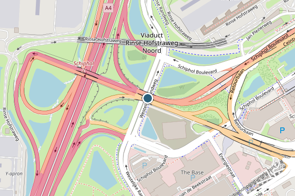Politie-melding op Westelijke Randweg, Schiphol op 30 juni, kaart-overzicht