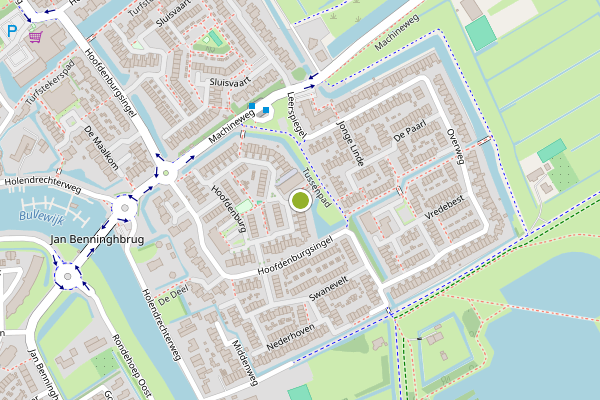 Ambulance-melding op Hoofdenburg, Ouderkerk aan de Amstel op 7 mei, kaart-overzicht