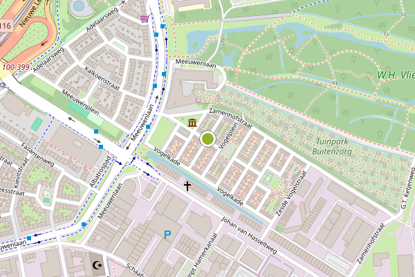 Ambulance-melding op Brede Vogelstraat, Amsterdam op 7 mei, kaart-overzicht