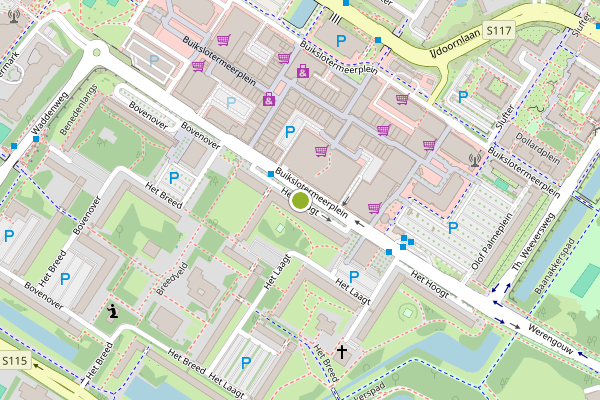Ambulance-melding op Het Hoogt, Amsterdam op 7 mei, kaart-overzicht