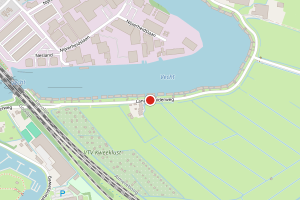 Brandweer-melding op Lange Muiderweg, Weesp op 1 juli, kaart-overzicht