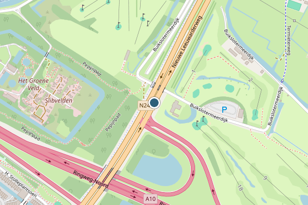 Politie-melding op Nieuwe Leeuwarderweg, Amsterdam op 1 juli, kaart-overzicht