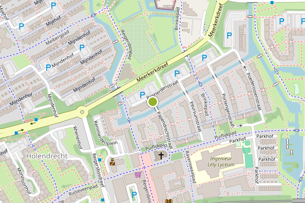 Ambulance-melding op Papendrechtstraat, Amsterdam op 1 juli, kaart-overzicht