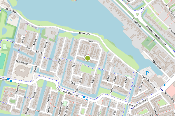 Ambulance-melding op Ebro, Uithoorn op 1 juli, kaart-overzicht