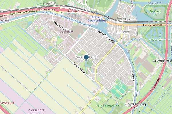 Politie-melding op Kp Rottepolderplein, Zwanenburg op 2 juli, kaart-overzicht