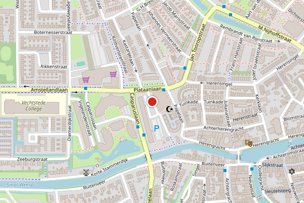 Brandweer-melding op Meidoornlaan, Weesp op 1 juli, kaart-overzicht