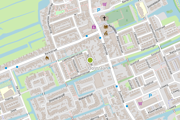 Ambulance-melding op Starstraat, Oostzaan op 1 juli, kaart-overzicht