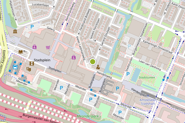 Ambulance-melding op Gerard Doulaan, Amstelveen op 1 juli, kaart-overzicht
