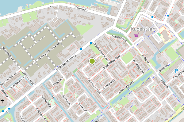 Ambulance-melding op Bisschop Koenraadstraat, Kudelstaart op 1 juli, kaart-overzicht