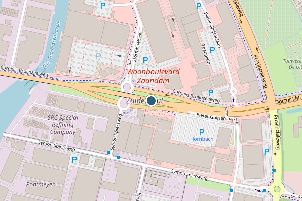 Politie-melding op Cornelis Bruijnzeelweg, Zaandam op 1 juli, kaart-overzicht