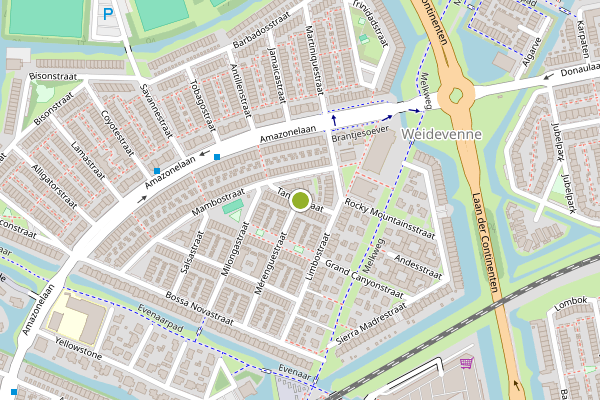 Ambulance-melding op Tangostraat, Purmerend op 2 juli, kaart-overzicht