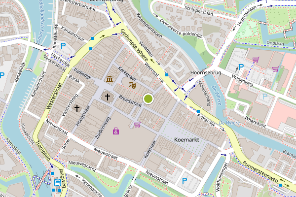 Ambulance-melding op Kolkstraat, Purmerend op 1 juli, kaart-overzicht