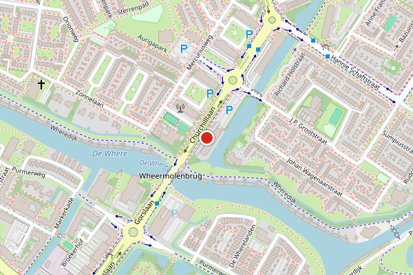 Brandweer-melding op Bernard Zweersstraat, Purmerend op 1 juli, kaart-overzicht