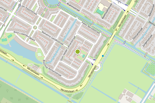 Ambulance-melding op Dom Helder Camarastraat, Purmerend op 1 juli, kaart-overzicht
