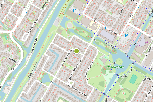 Ambulance-melding op Clara Visserstraat, Purmerend op 1 juli, kaart-overzicht