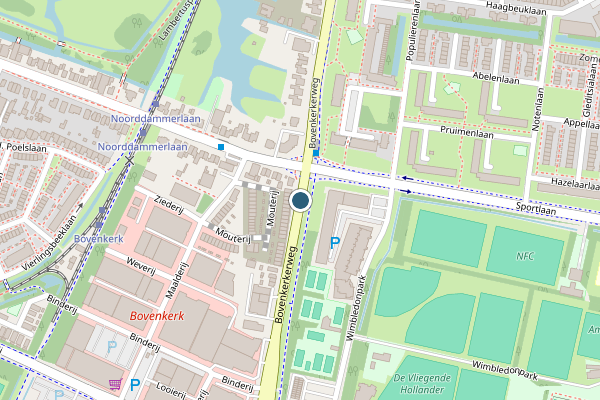 Politie-melding op Bovenkerkerweg, Amstelveen op 2 juli, kaart-overzicht