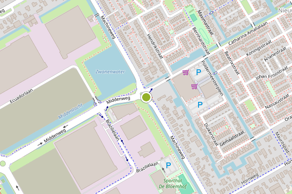 Ambulance-melding op Machineweg, Aalsmeer op 2 juli, kaart-overzicht