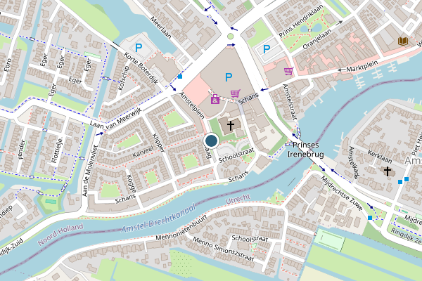 Politie-melding op Amstelplein, Uithoorn op 2 juli, kaart-overzicht