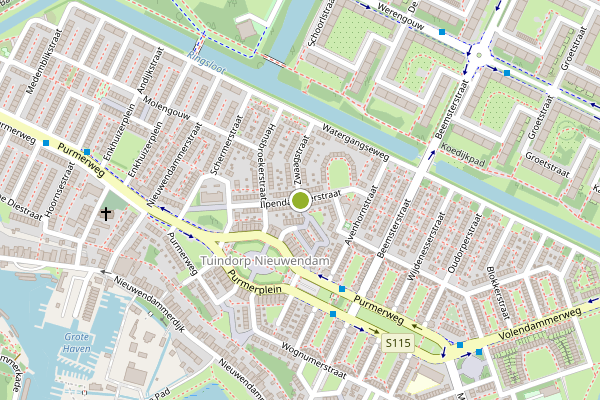 Ambulance-melding op Ilpendammerstraat, Amsterdam op 2 juli, kaart-overzicht