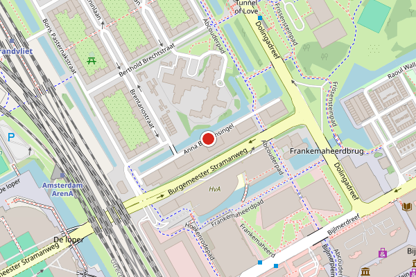 Brandweer-melding op Anna Blamansingel, Amsterdam op 2 juli, kaart-overzicht
