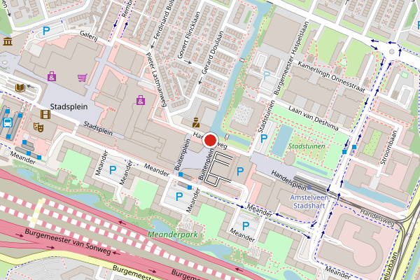 Brandweer-melding op Handelsweg, Amstelveen op 7 mei, kaart-overzicht